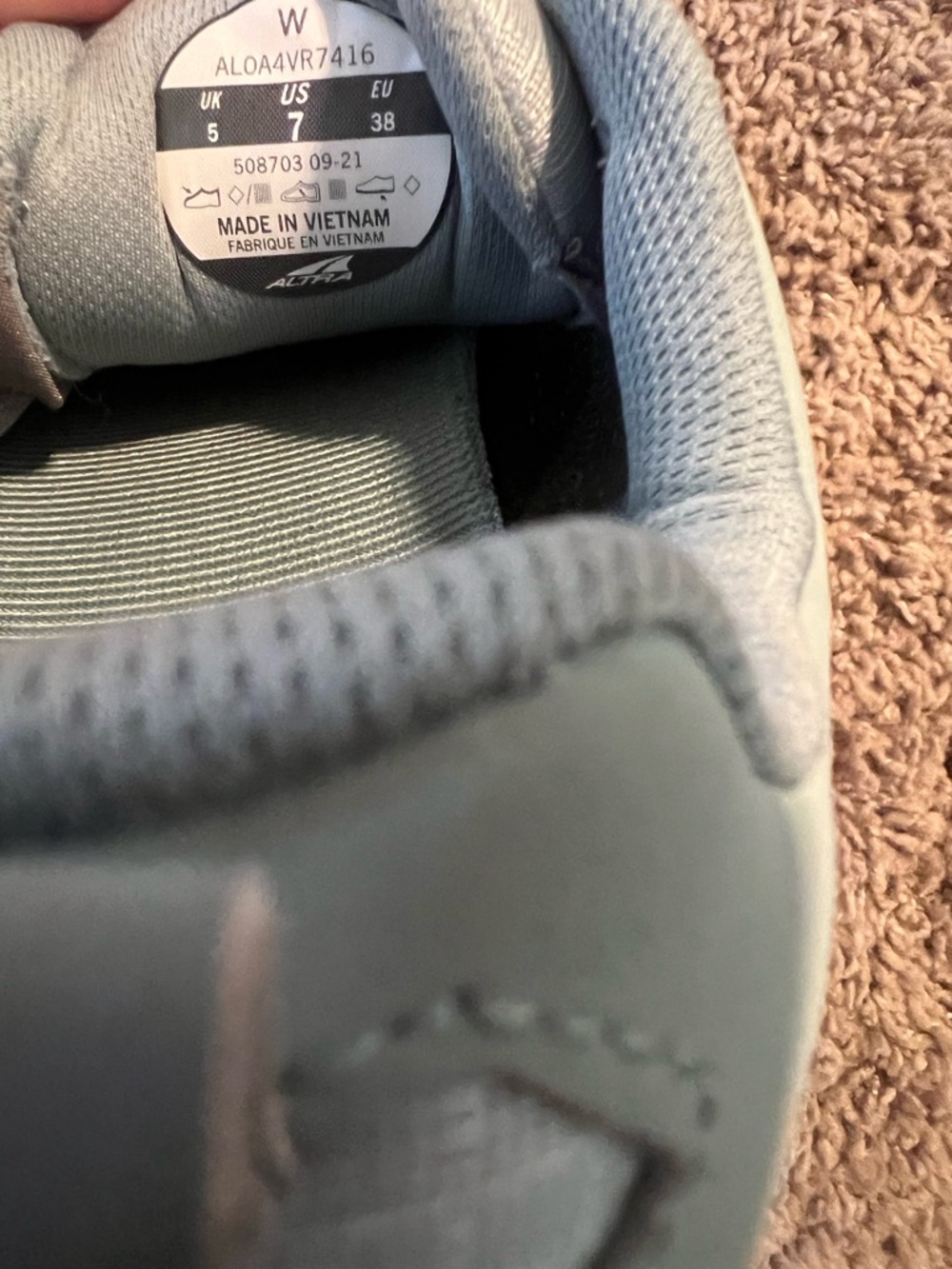 Altra Mint Green Kids Lace-Up Sneakers - Picture 4 of 4